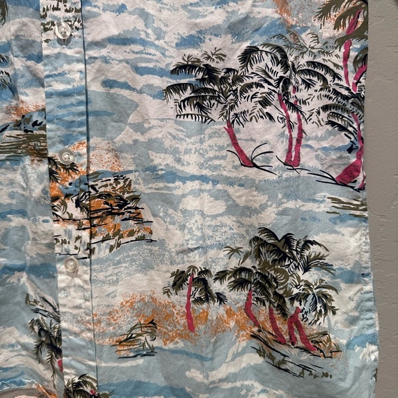 Artistry in Motion Cotton Tropical Hawaiian Short Sleeve Button Down Shirt Sz S - Picture 7 of 8